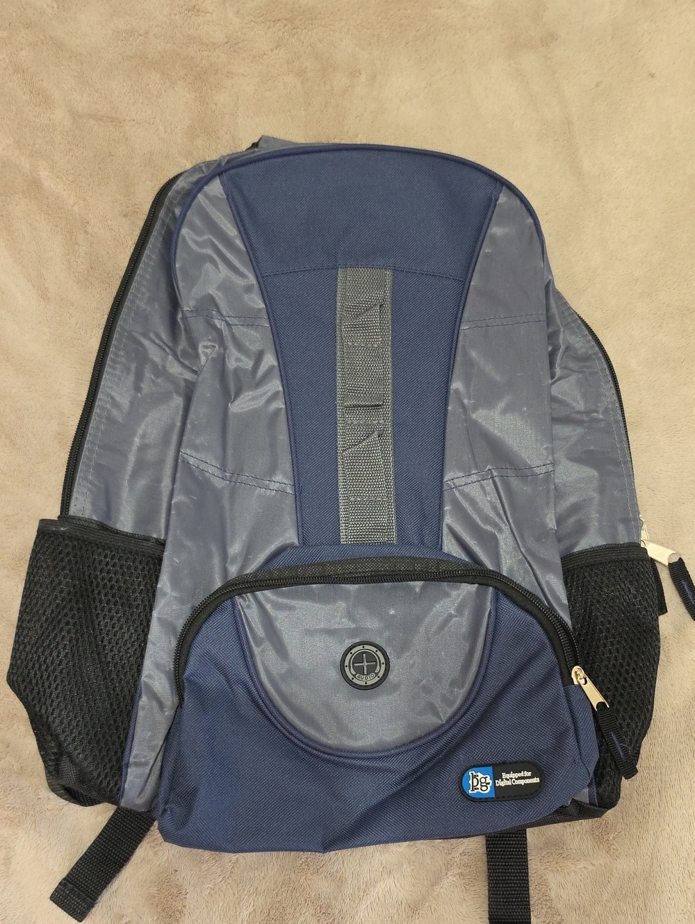 Navy and Gray Backpack - Everyday Travel Bag